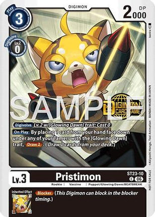 Pristimon (Welcome Tamers Pack Vol.2) [ST23-10] [Starter Deck 23: Beatbreak Release Event Cards] Foil