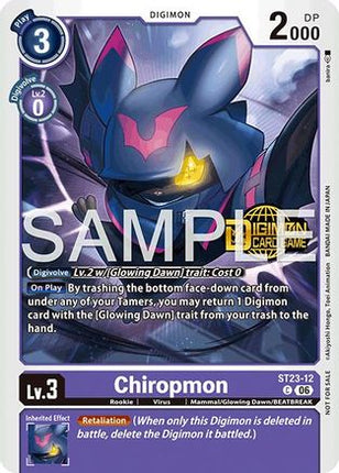Chiropmon (Welcome Tamers Pack Vol.2) [ST23-12] [Starter Deck 23: Beatbreak Release Event Cards] Foil