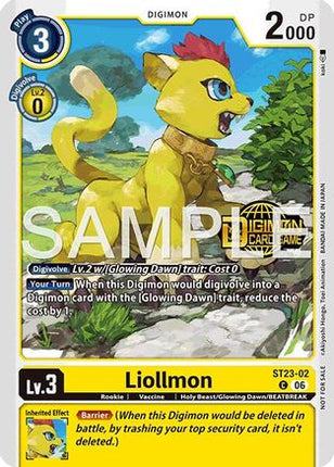 Liollmon (Welcome Tamers Pack Vol.2) [ST23-02] [Starter Deck 23: Beatbreak Release Event Cards] Foil