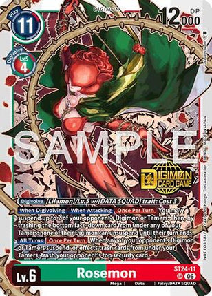 Rosemon (Welcome Tamers Pack Vol.2) [ST24-11] [Starter Deck 24: Data Squad Release Event Cards] Foil