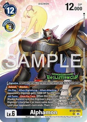 Alphamon (Evolution Cup 2026 Vol. 2) [BT22-063] [Cyber Eden] Foil