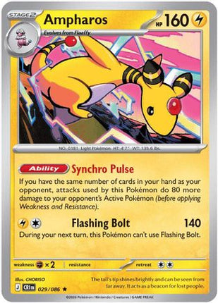 Ampharos - 029/086 [ME04: Chaos Rising] Holofoil