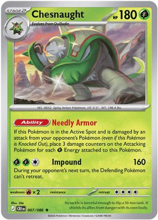 Chesnaught - 7/null [ME04: Chaos Rising] Reverse Holofoil