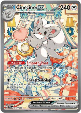 Cinccino ex - 119/086 [ME04: Chaos Rising] Holofoil