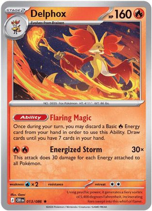 Delphox - 13/null [ME04: Chaos Rising] Reverse Holofoil