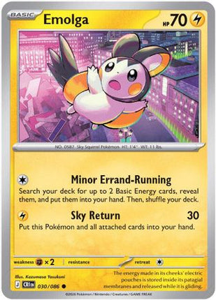 Emolga - 30/null [ME04: Chaos Rising] Reverse Holofoil
