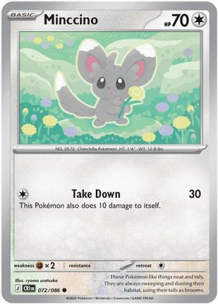 Minccino - 72/null [ME04: Chaos Rising] Reverse Holofoil