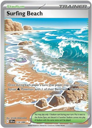 Surfing Beach - 114/null [ME04: Chaos Rising] Holofoil