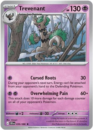 Trevenant - 39/null [ME04: Chaos Rising] Holofoil