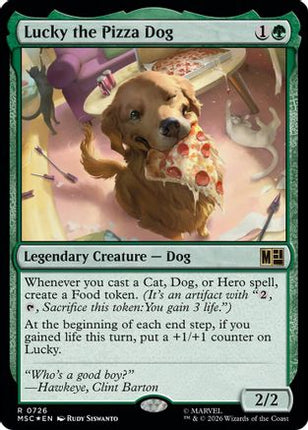 Lucky the Pizza Dog (726) [Commander: Marvel Super Heroes] Foil