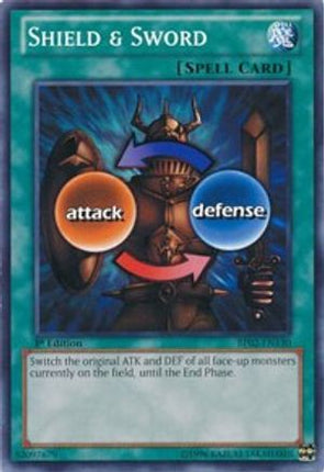 Shield & Sword (Common / Short Print) [BP02-EN130] 1st Edition