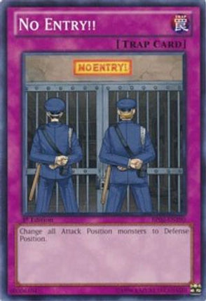 No Entry!! (Common / Short Print) [BP02-EN190] 1st Edition