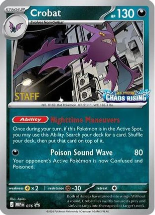 Crobat - 076 [Staff] - 76/null [ME: Mega Evolution Promo] Holofoil