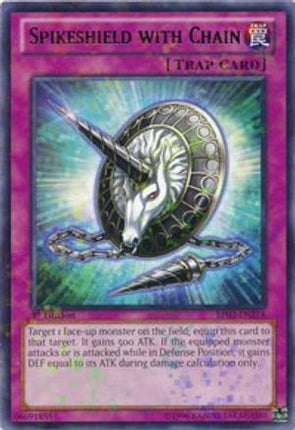 Spikeshield with Chain (Mosaic Rare)  [BP02-EN214] 1st Edition