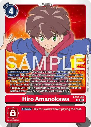 Hiro Amanokawa [EX12-066] [Digital World Shambala] Foil