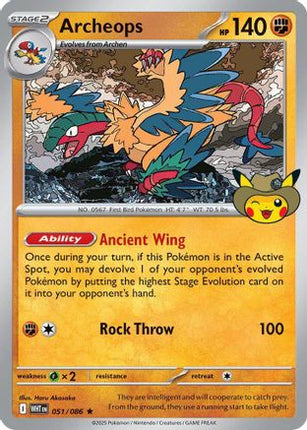 Archeops - 051 (Fossil Museum Exclusive) - 51/null [ME: Mega Evolution Promo] Holofoil