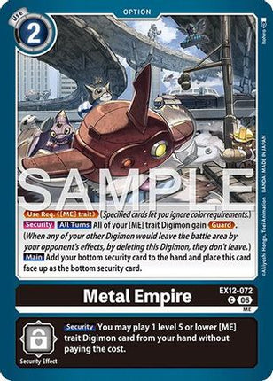 Metal Empire [EX12-072] [Digital World Shambala]