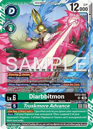 Diarbbitmon // Truskmore Advance [EX12-052] [Digital World Shambala] Foil