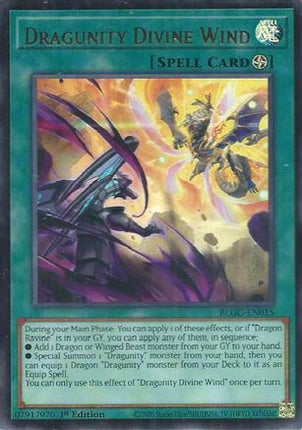 Dragunity Divine Wind (Ultra Rare) [BLGG-EN015] 1st Edition