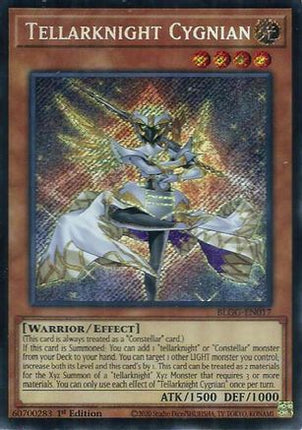 Tellarknight Cygnian (Secret Rare) [BLGG-EN017] 1st Edition