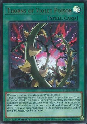 Thorns of Violet Poison (Ultra Rare) [BLGG-EN039] 1st Edition