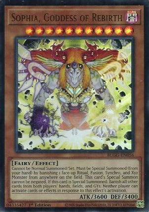 Sophia, Goddess of Rebirth (Ultra Rare) [BLGG-EN056] 1st Edition