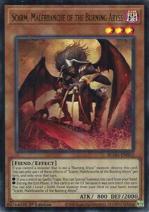 Scarm, Malebranche of the Burning Abyss (Ultra Rare) [BLGG-EN062] 1st Edition