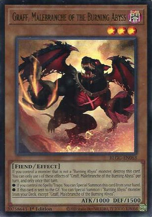Graff, Malebranche of the Burning Abyss (Ultra Rare) [BLGG-EN063] 1st Edition