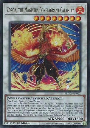 Zoroa, the Magistus Conflagrant Calamity (Ultra Rare) [BLGG-EN093] 1st Edition