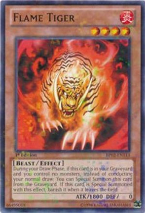 Flame Tiger (Mosaic Rare)  [BP02-EN113] 1st Edition
