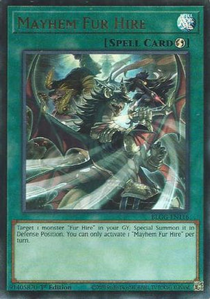 Mayhem Fur Hire (Ultra Rare) [BLGG-EN116] 1st Edition