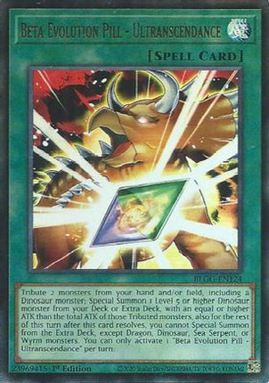 Beta Evolution Pill - Ultranscendance (Ultra Rare) [BLGG-EN124] 1st Edition