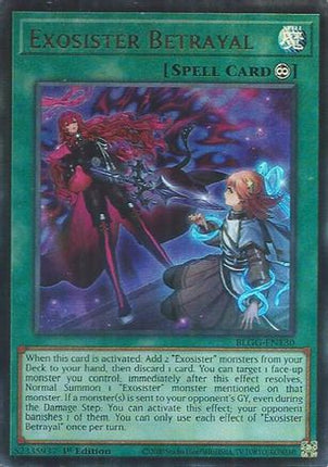 Exosister Betrayal (Ultra Rare) [BLGG-EN130] 1st Edition
