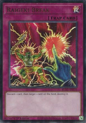 Raigeki Break (Ultra Rare) [BLGG-EN131] 1st Edition