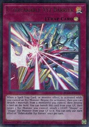 Unbreakable Xyz Barrier (Ultra Rare) [BLGG-EN135] 1st Edition