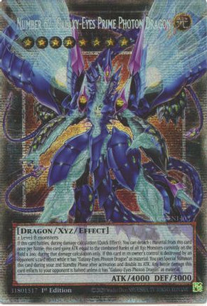 Number 62: Galaxy-Eyes Prime Photon Dragon (Starlight Rare)  [BLGG-EN140] 1st Edition