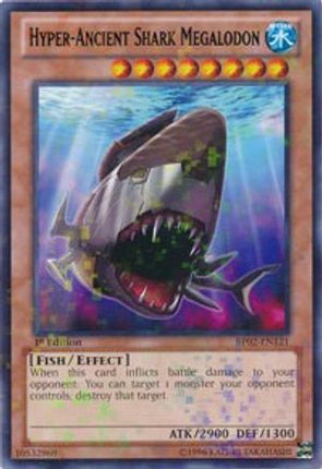 Hyper-Ancient Shark Megalodon (Mosaic Rare)  [BP02-EN121] Unlimited