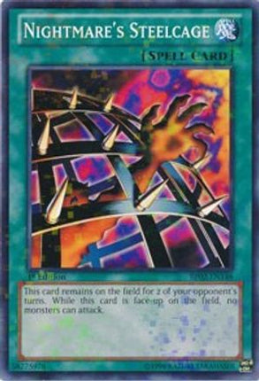 Nightmare's Steelcage (Mosaic Rare)  [BP02-EN148] 1st Edition
