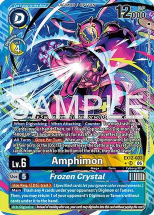 Amphimon // Frozen Crystal (Altermate Art) [EX12-033] [Digital World Shambala] Foil