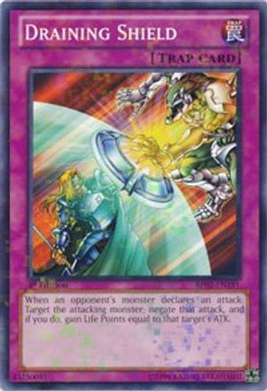 Draining Shield (Mosaic Rare)  [BP02-EN181] Unlimited