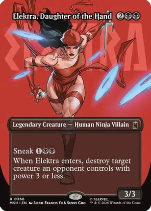 Elektra, Daughter of the Hand (Borderless) (366) (366) [Marvel Super Heroes]