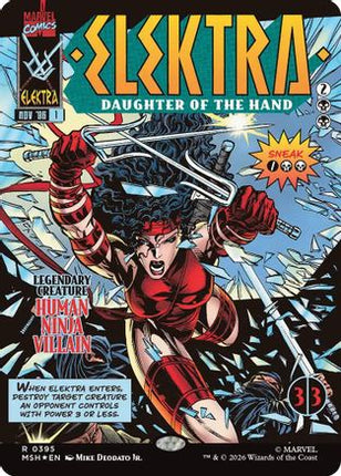 Elektra, Daughter of the Hand (Borderless) (395) (395) [Marvel Super Heroes] Foil