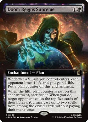 Doom Reigns Supreme (Extended Art) (407) [Marvel Super Heroes] Foil