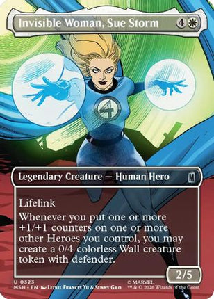 Invisible Woman, Sue Storm (Borderless) (323) [Marvel Super Heroes] Foil