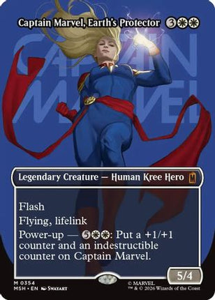 Captain Marvel, Earth's Protector (Borderless) (0354) (354) [Marvel Super Heroes]