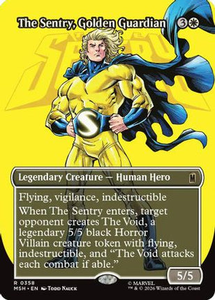 The Sentry, Golden Guardian (Borderless) (358) [Marvel Super Heroes] Foil