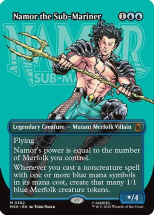Namor the Sub-Mariner (Borderless) (362) [Marvel Super Heroes] Foil