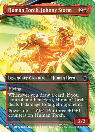 Human Torch, Johnny Storm (Borderless) (321) [Marvel Super Heroes] Foil