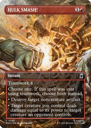 HULK SMASH! (Borderless) (332) [Marvel Super Heroes] Foil