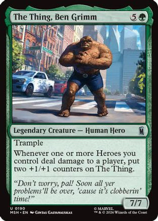 The Thing, Ben Grimm (190) [Marvel Super Heroes] Foil